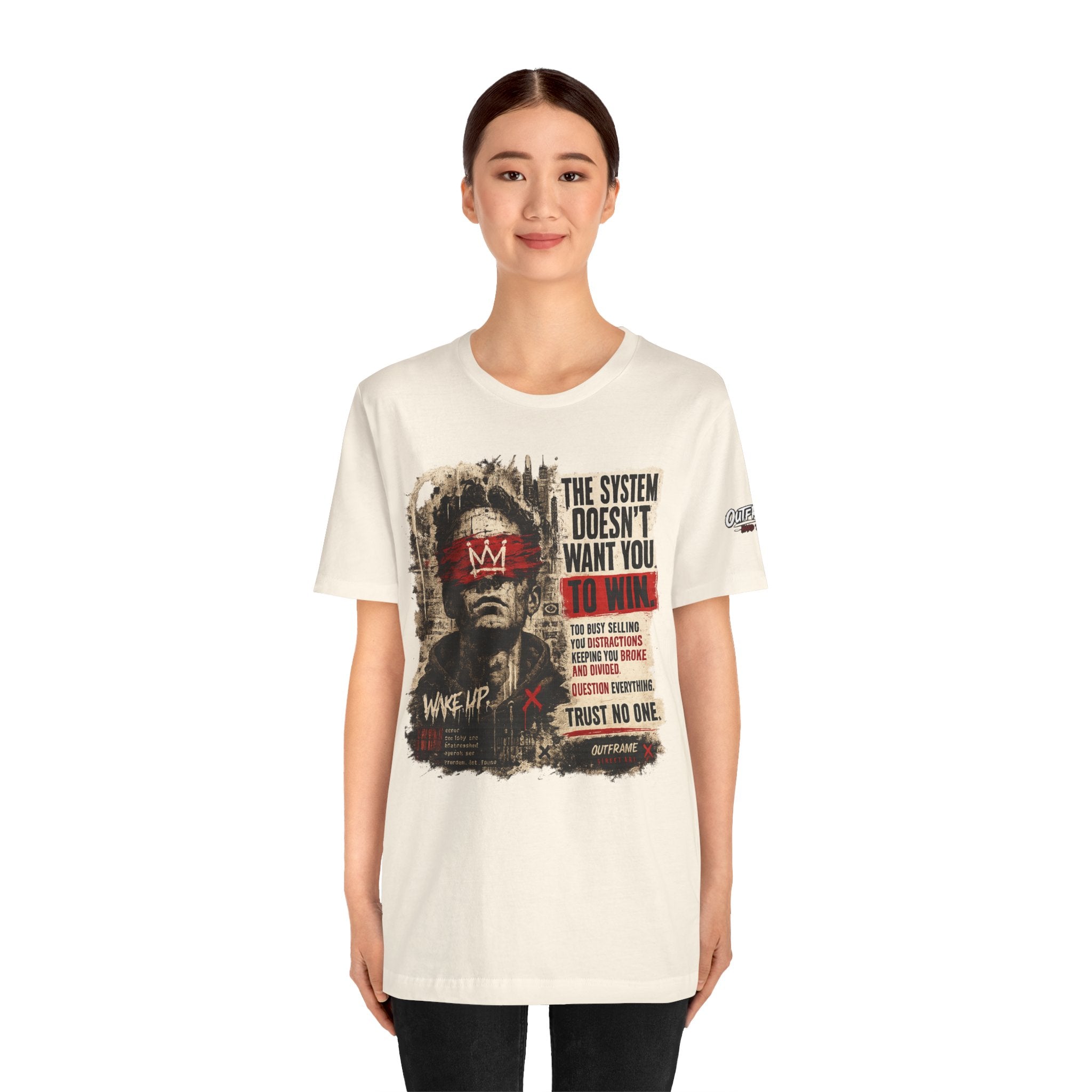 The System Doesn't Want You To Win – Hard Truths Premium Graphic T-Shirt