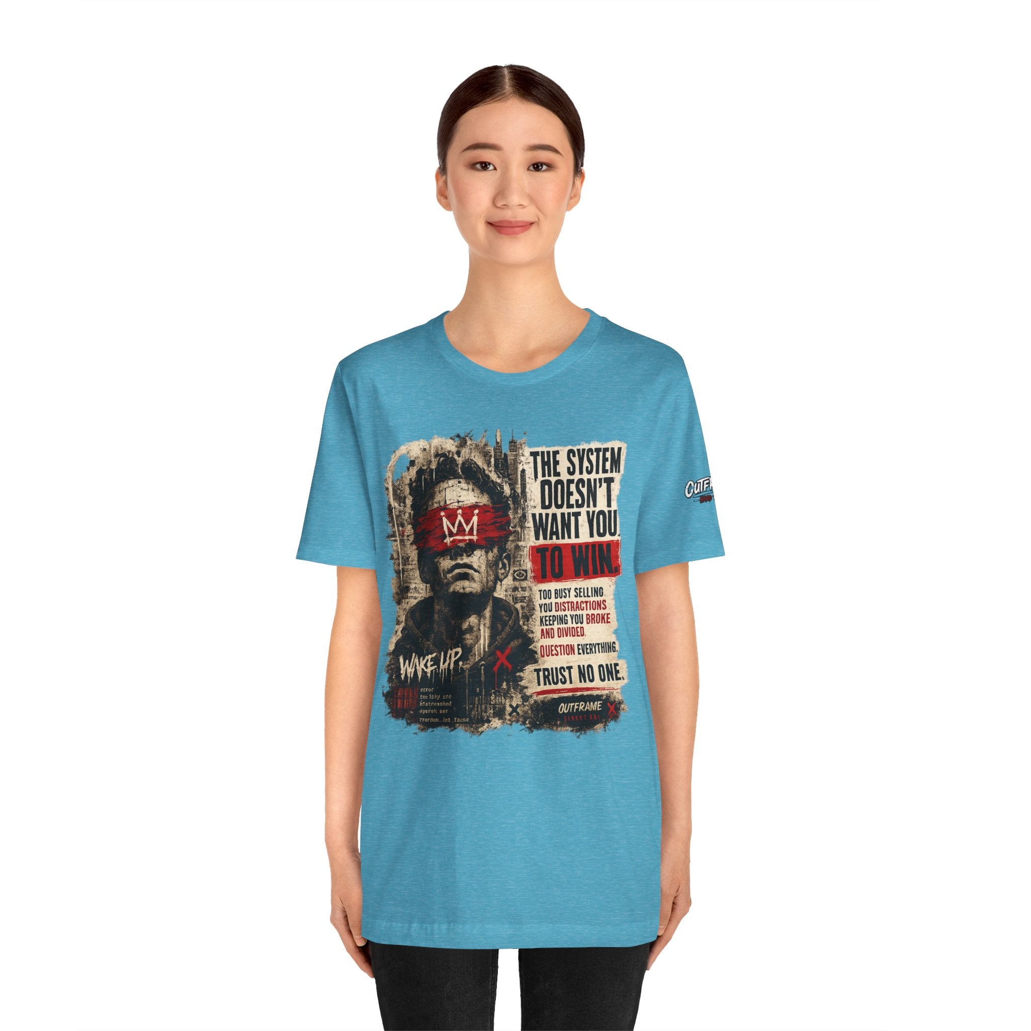 The System Doesn't Want You To Win – Hard Truths Premium Graphic T-Shirt
