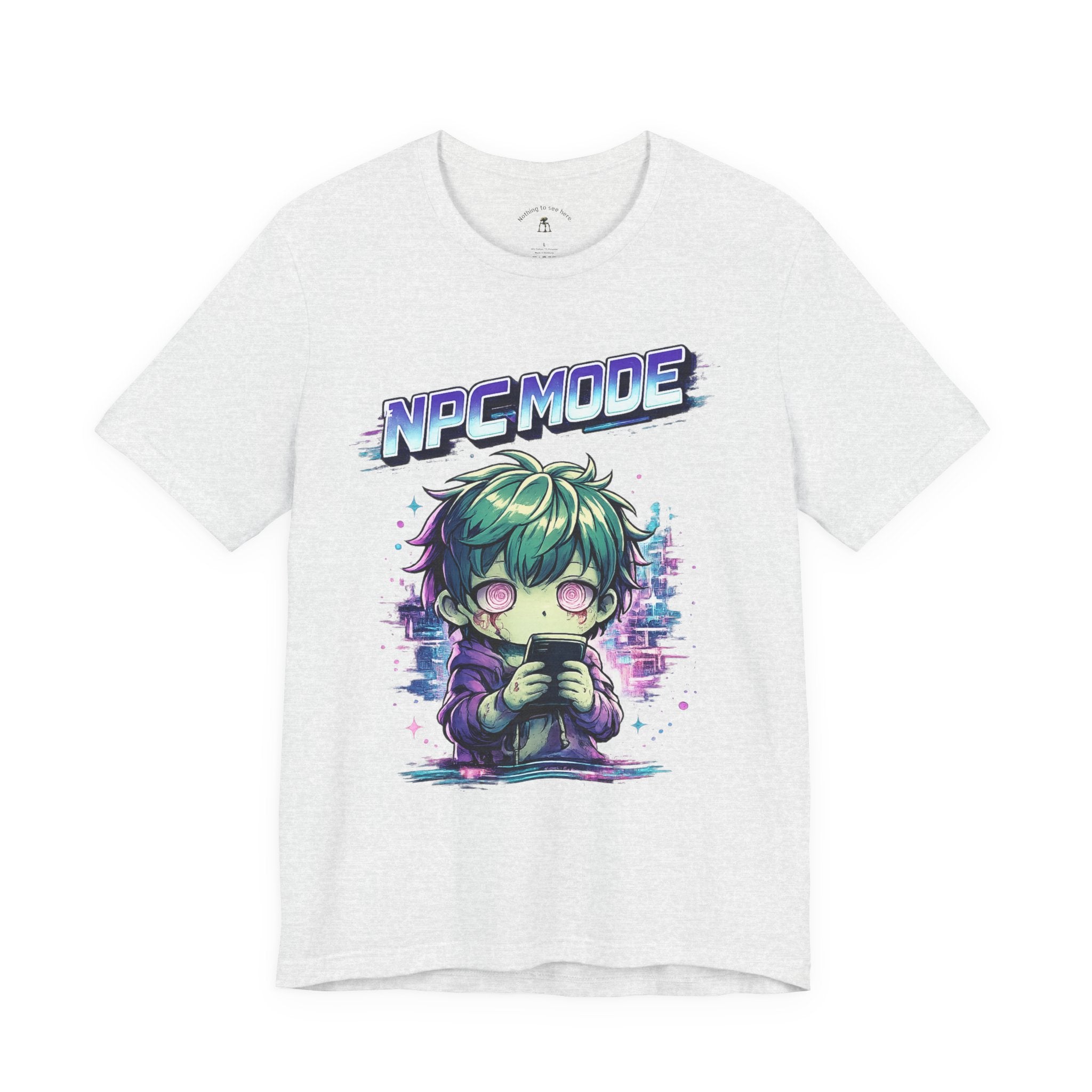 NPC MODE – Main Character Not Detected | Retro Anime Apocalypse T-Shirt