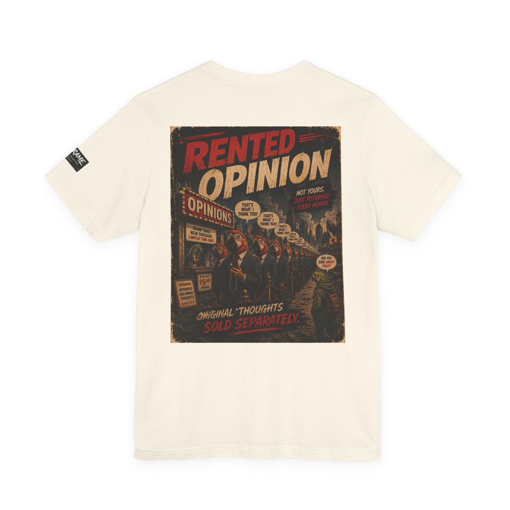 OUTFRAME™ RENTED OPINION | Retro Apocalypse Graphic T-Shirt | Vintage Social