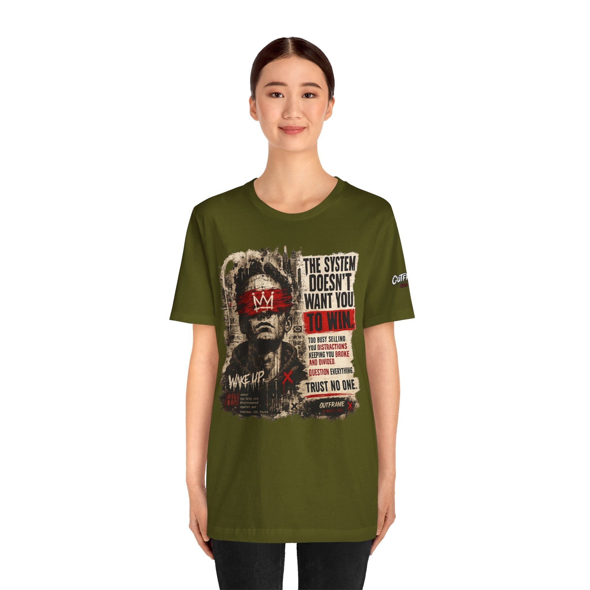 The System Doesn't Want You To Win – Hard Truths Premium Graphic T-Shirt