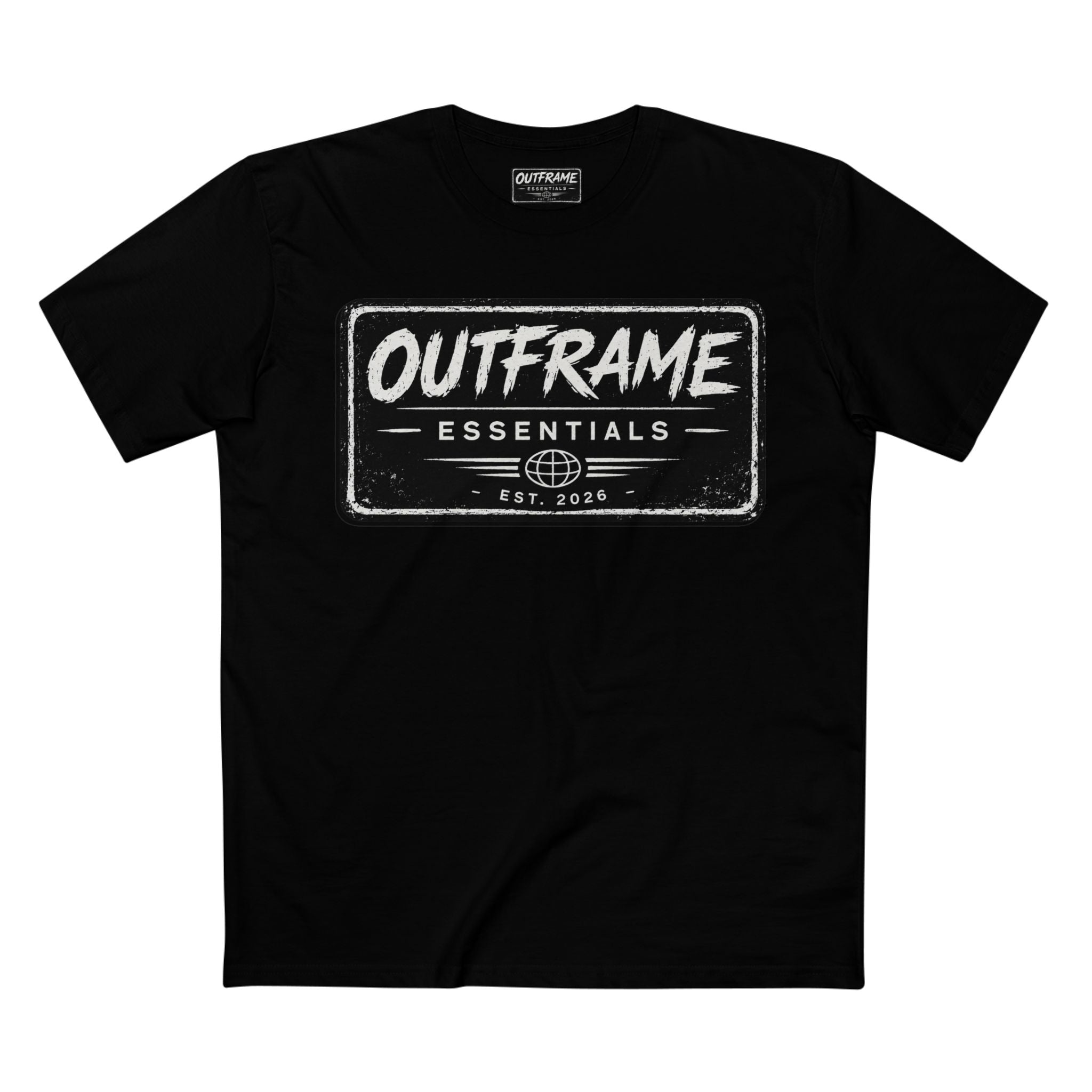 OUTFRAME® Essentials Logo T-Shirt | Premium Minimalist Streetwear | Signature Collection