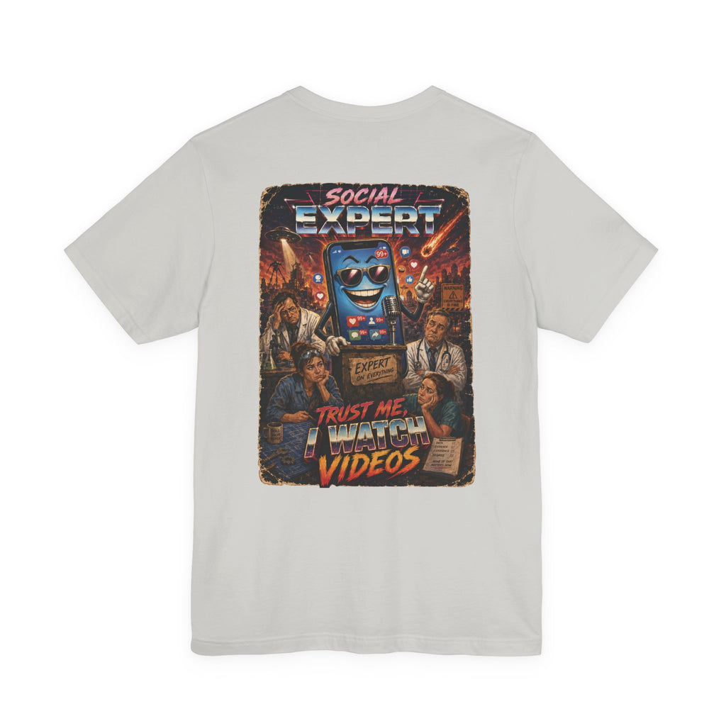 Social Expert Retro Sci-Fi T-Shirt | Trust Me, I Watch Videos