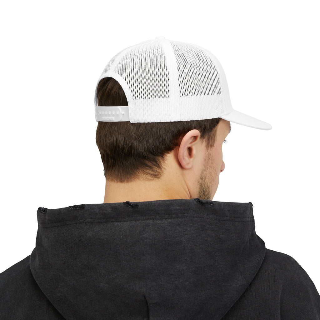 Outframe Snapback Trucker Cap — Retro Brush Logo Hat (EST. 2025)