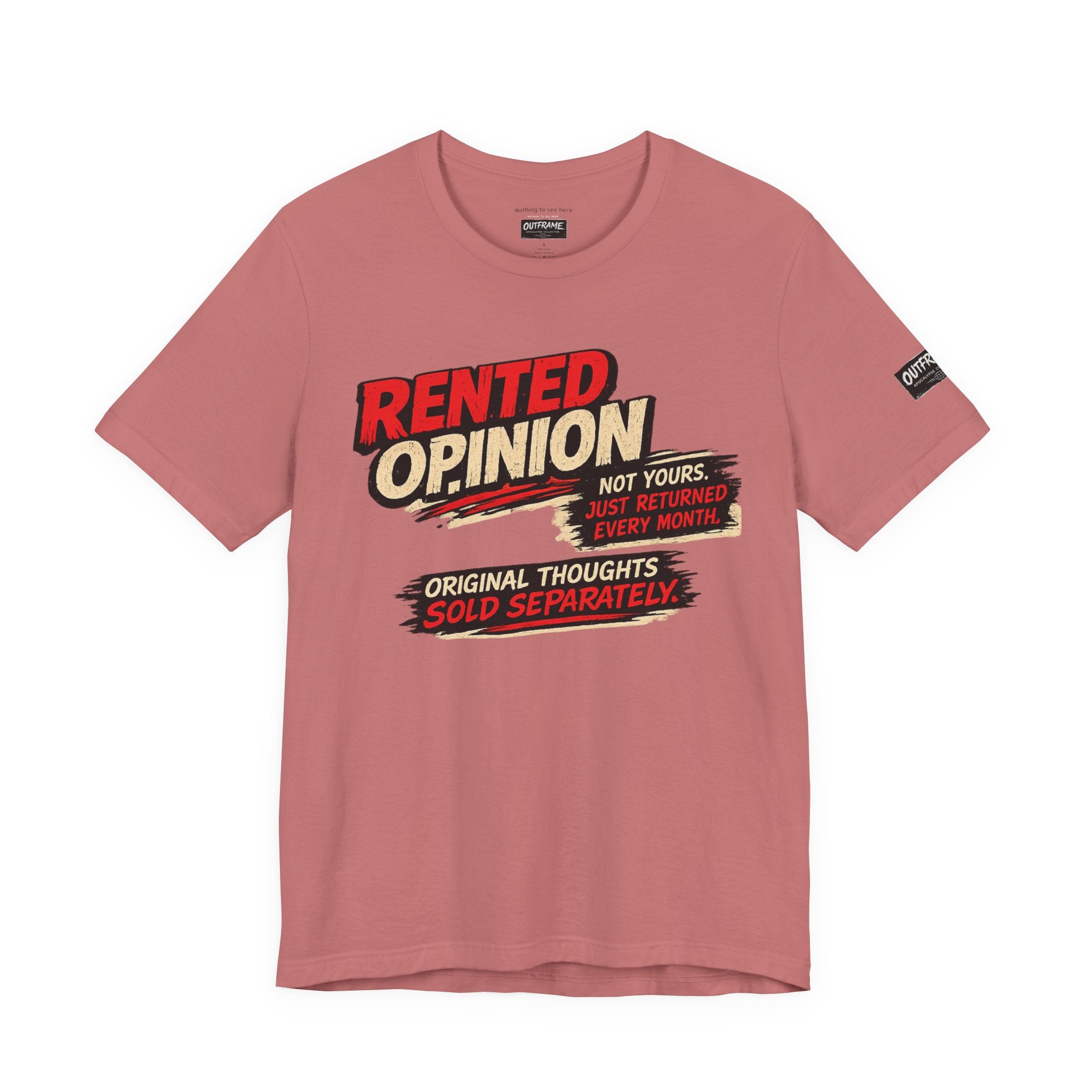 OUTFRAME™ RENTED OPINION | Retro Apocalypse Graphic T-Shirt | Vintage Social