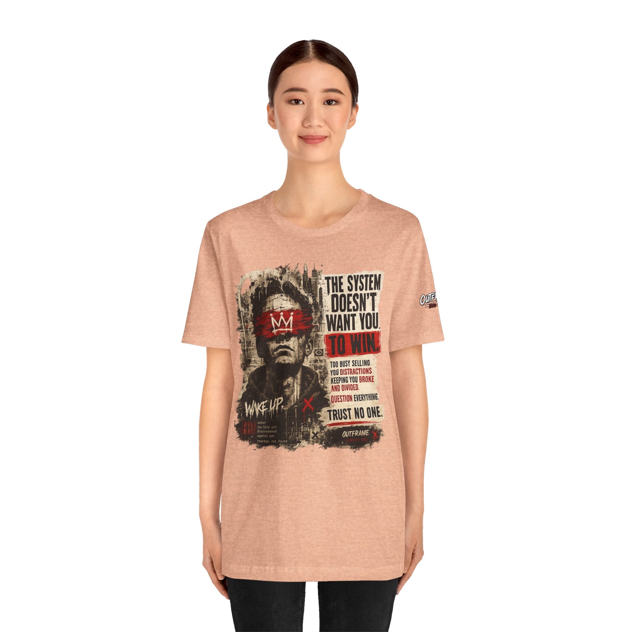 The System Doesn't Want You To Win – Hard Truths Premium Graphic T-Shirt